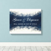 Grace en legance zullen nooit uit de stijl komen canvas afdruk (Insitu (Houten vloer))