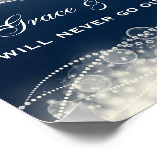 Grace en legance zullen nooit uit de stijl komen poster (Hoek)