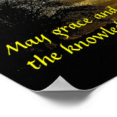 Grace en Peace tweeslachtig versum 2 Peter 1:2 pos Poster (Hoek)