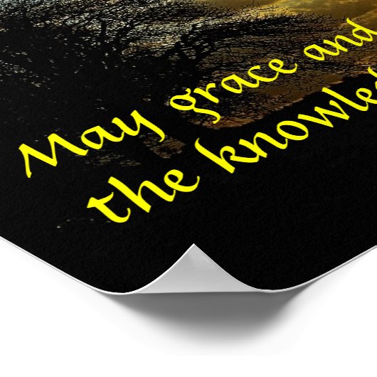 Grace en Peace tweeslachtig versum 2 Peter 1:2 pos Poster (Hoek)