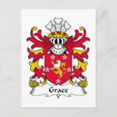 Grace Family Crest Briefkaart (Voorkant)