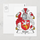 Grace Family Crest Briefkaart (Voorkant / Achterkant)