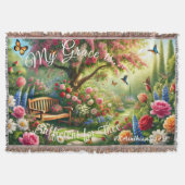 Grace Floral Tuin Dekensprei Deken (Voorkant)