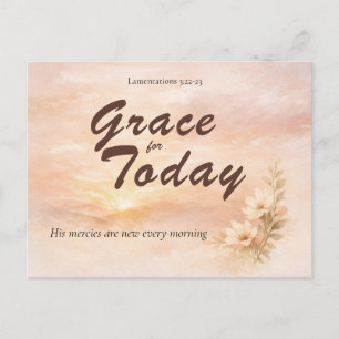 Grace for Today Christelijke Aanmoedigingskaart Briefkaart