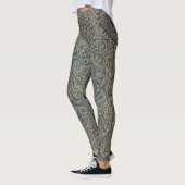 Grace Forest Green Lotus Paisley Artisan Pattern Leggings (Links)