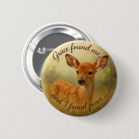 “Grace Found Me - Button Design 1 (Voorkant /achterkant)