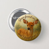 “Grace Found Me - Knopontwerp 1 Ronde Button 5,7 Cm (Voorkant /achterkant)