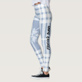 Grace Frost & Sky Nordic PlaidPattern FROSTED BUNS Leggings (Links)