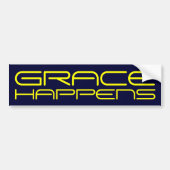 Grace gebeurt bumpersticker (Voorkant)