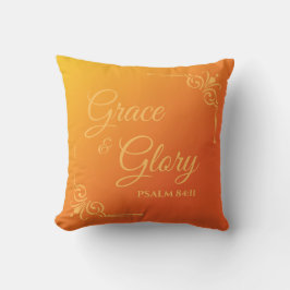 Grace & Glory (Ps 84:11) in een Sinaasappel Kussen