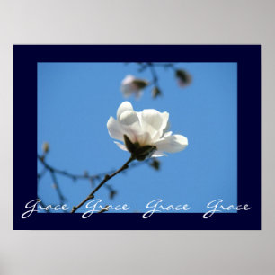 Grace Grace Grace kunstprints Blauwe Lucht Magnoli Poster