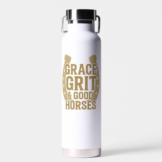 Grace, Grit & Good Horses Western Waterfles (Voorkant)