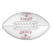 Grace & Grit in roze en grijs American Football (Voorkant)