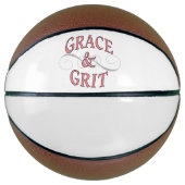 Grace & Grit in roze en grijs Basketbal (Voorkant)