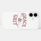 Grace & Grit in roze en grijs Case-Mate iPhone Case (Achterkant (horizontaal))