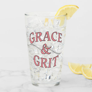 Grace & Grit in roze en grijs Glas