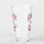 Grace & Grit in roze en grijs Glas (Links)