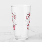 Grace & Grit in roze en grijs Glas (Rechts)