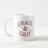 Grace & Grit in roze en grijs Koffiemok (Links)