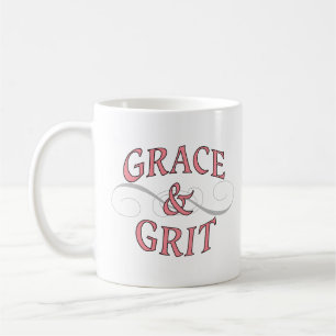 Grace & Grit in roze en grijs Koffiemok