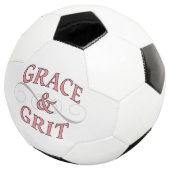 Grace & Grit in roze en grijs Voetbal (Drie kwart)