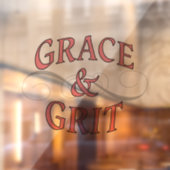 Grace & Grit voor de stoere dame Raamsticker (Vel 2)
