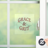 Grace & Grit voor de stoere dame Raamsticker (Huis)