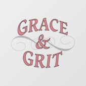 Grace & Grit voor de stoere dame Raamsticker (Vel)