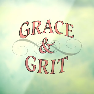 Grace & Grit voor de stoere dame Raamsticker