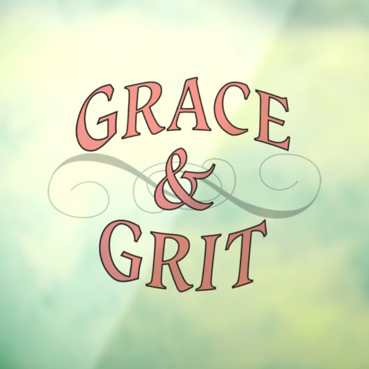 Grace & Grit voor de stoere dame Raamsticker (Vel 3)