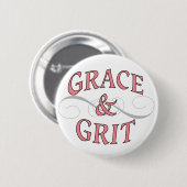 Grace & Grit voor de stoere dame Ronde Button 5,7 Cm (Voorkant /achterkant)