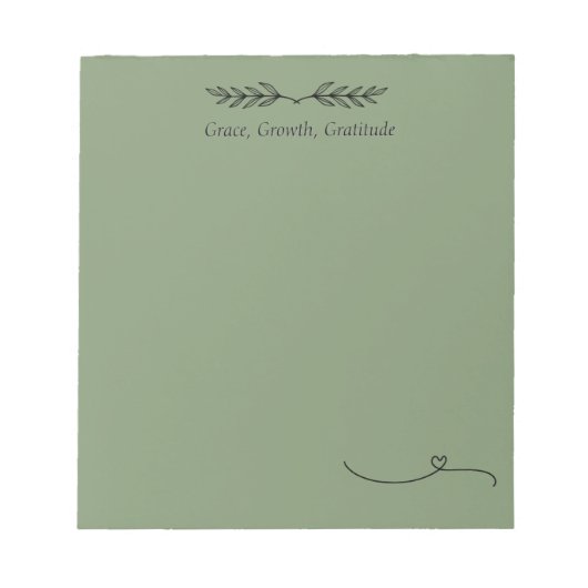Grace & Growth Daily Affirmation Notitieblok (Voorkant)