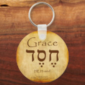 GRACE HEBREW SLEUTELHANGER (Voorkant)