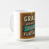 Grace heeft me hier retro design gebracht koffiemok (Voorkant links)