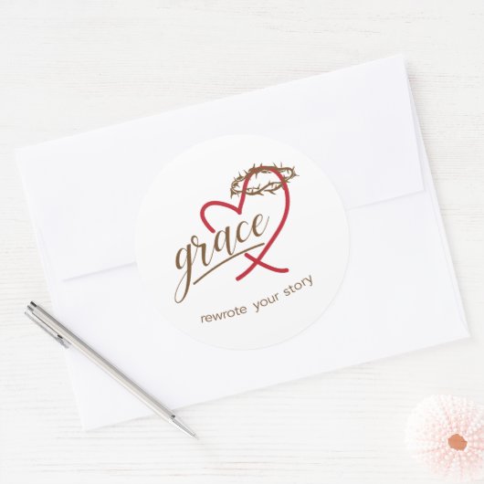 Grace herschreef je verhaal sticker (Envelop)
