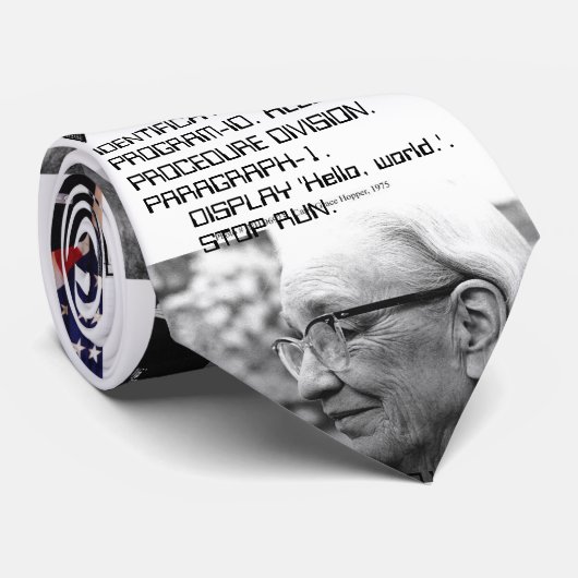 Grace Hopper Stropdas (Opgerold)