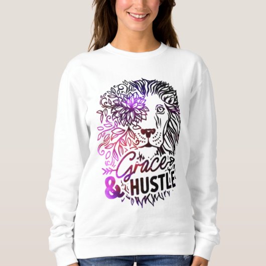 Grace & Hustle Lion Sweatshirt (Voorkant)