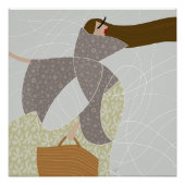 Grace in Chaotic Currents mode illustratie Perfect Poster (Voorkant)