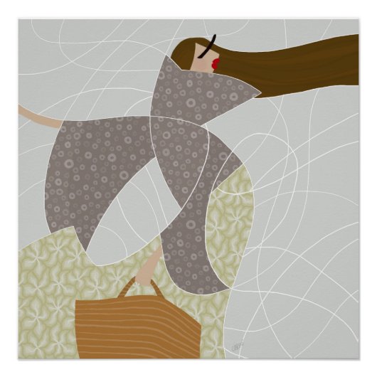 Grace in Chaotic Currents mode illustratie Perfect Poster (Voorkant)