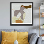 Grace in Chaotic Currents mode illustratie Perfect Poster