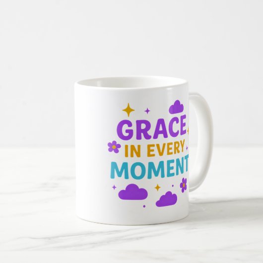 Grace in Every Moment – Inspirational Mug Koffiemok (Voorkant rechts)