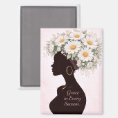 Grace in Every Season Inspirational Magnet  (Voorkant / Achterkant)