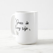 Grace in Every Sip Koffiemok (Voorkant links)