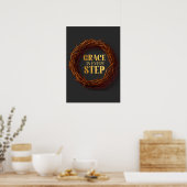 Grace in Every Step Poster (Keuken)