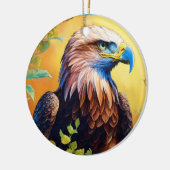 "Grace in Flight: Majestic Eagle Art" Keramisch Ornament (Links)