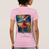 Grace in Motion Ballet Ballerina T-shirt (Achterkant)