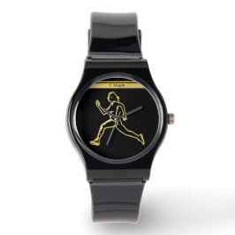 Grace in Motion: Het silhouet van snelheid Horloge