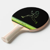 Grace in Motion: Het silhouet van snelheid Tafeltennisbatje (Voorkant Gekanteld)