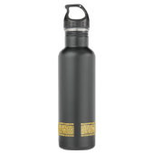 Grace in Motion: Het silhouet van snelheid Waterfles (Achterkant)