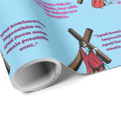 Grace in the Manger baby blue Cadeaupapier (Rol Hoek)